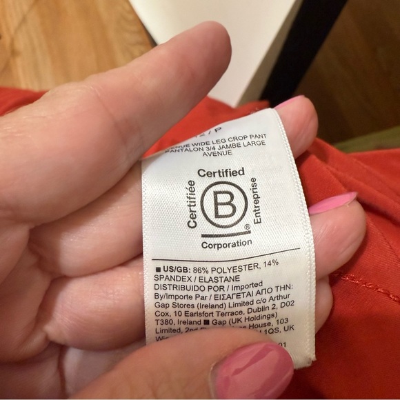 Athleta Avenue wide leg crop pants size 12/P travel lightweight drawstring - Picture 7 of 7